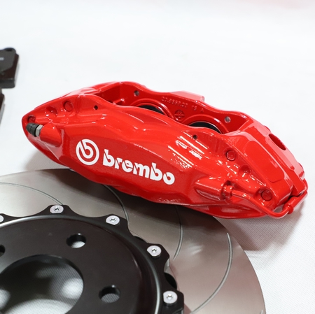 特斯拉原配款Brembo F50大四活塞355分体碟套装